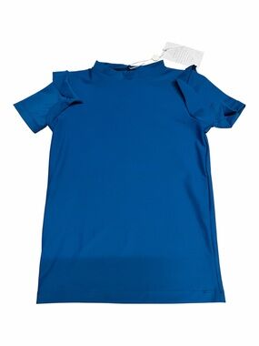 NEW Mikoh Mini Girl’s short sleeve rash guard swim shirt in teal